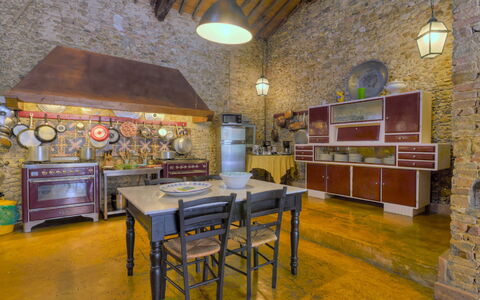 Casabianca 12: Furniture, Interior Design, Kitchen, Flooring, Ceiling, Lighting, Table, Room, Light Fixture, Floor