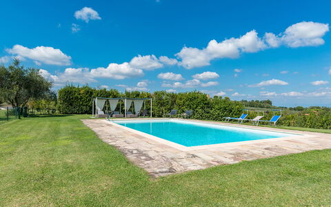 Casabianca 12: Blue, Swimming Pool, Garden, Landscaping, Shade, Lawn, Plantation, Estate, Park