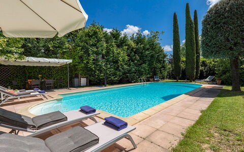 Villa Joy 6: Blue, Swimming Pool, Resort, Eco Hotel, Garden, Shade, Estate, Outdoor Furniture, Hacienda, Landscaping