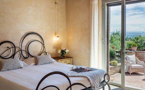 L'Oliveta 6: Furniture, Interior Design, Bedroom, Floor, Bed, Bed Frame, Bedding, Bed Sheet, Chair, Linens