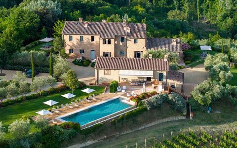 La Fonte di Santa Regina 8: Residential Area, Estate, Bird'S-Eye View, Plantation, Aerial Photography, Landscaping, Villa, Swimming Pool, Agriculture, Farm