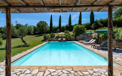 Cinque Cipressi 8: Blue, Swimming Pool, Resort, Outdoor Furniture, Water Feature, Leisure, Garden, Landscaping, Eco Hotel, Shade