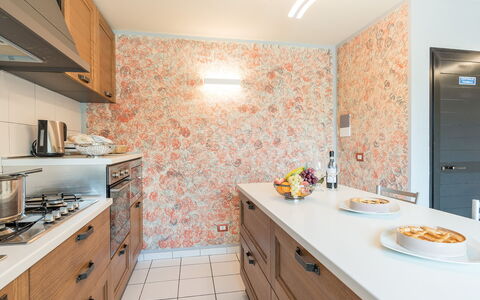 Il Vignale 18+2: Countertop, Interior Design, Kitchen, Cabinetry, Flooring, Plumbing Fixture, Furniture, Floor, Drawer, Home