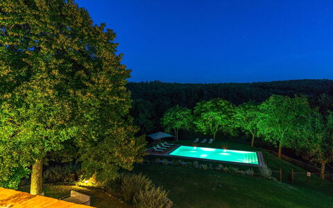 Monticchia 10: Nature, Swimming Pool, Landscape, Garden, Night, Eco Hotel, Resort, Landscaping, Evening, Landscape Lighting