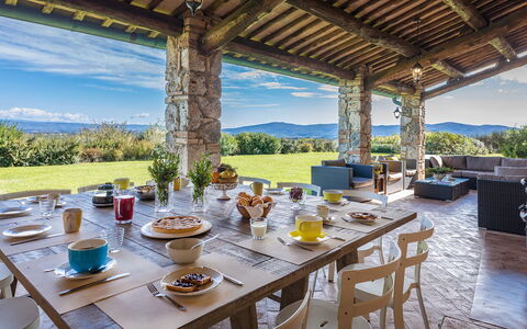 Villa Il Foramasso 10+2: Land Lot, Farmhouse, Outdoor Furniture, Cottage, Garden, Estate, Landscaping, Chair, Shade, Eco Hotel