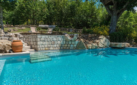 Borgo Paradiso 4+2: Blue, Swimming Pool, Water, Resort, Composite Material, Leisure, Flagstone, Water Feature, Shade, Eco Hotel