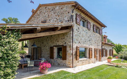 Casale dei Gelsomini 8: Home, House, Cottage, Shrub, Residential Area, Door, Farmhouse, Garden, Estate, Brick