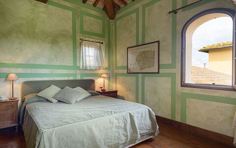 Poggerello 10: Interior Design, Bedroom, Wall, Bed, Furniture, Ceiling, Flooring, Bed Sheet, Floor, Bedding