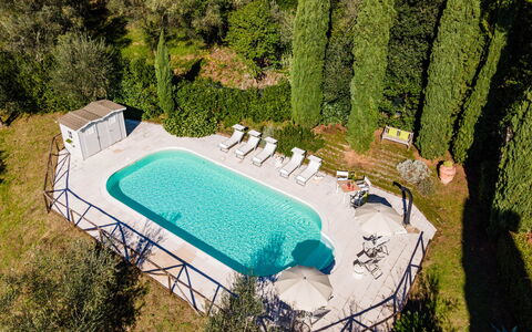 Torre Angelina 10+2: Swimming Pool, Blue, Outdoor Furniture, Thermae, Resort, Leisure, Estate, Shade, Villa, Landscaping