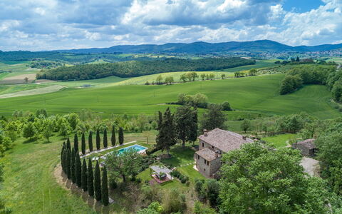 Podere Fabbrica 12: Landscape, House, Land Lot, Plain, Estate, Rural Area, Home, Plantation, Farmhouse, Landscaping