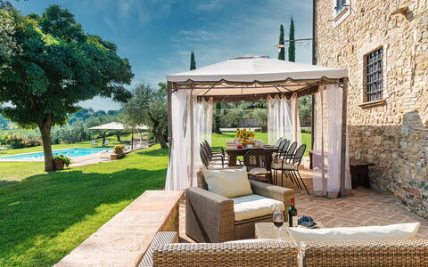 Villa di Morice 14: Furniture, Outdoor Furniture, Chair, Table, Resort, Garden, Shade, Patio, Outdoor Structure, Backyard