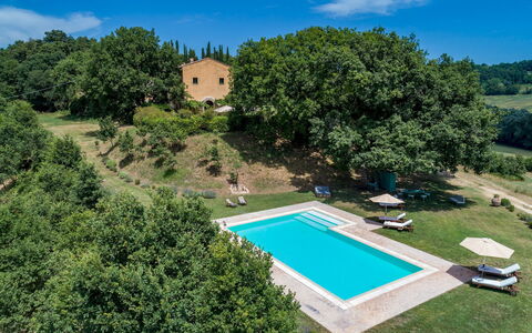 Casale Piattini 10: Swimming Pool, Estate, Garden, Farmhouse, Lawn, Hacienda, Landscaping, Villa, Backyard, Park