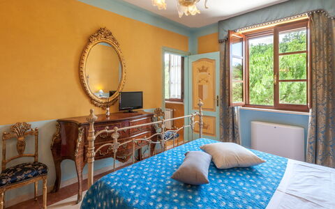 Tenuta Astolfi 12+3: Furniture, Interior Design, Bedroom, Bed, Wall, Wood, Bed Sheet, Bedding, Flooring, Floor