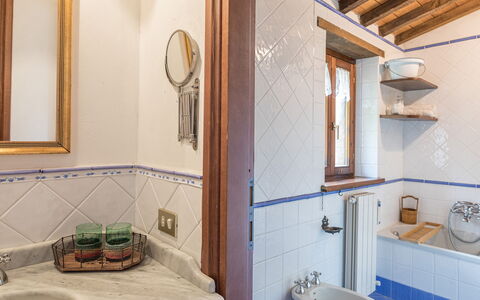 Villa Paola 6: Plumbing Fixture, Interior Design, Flooring, Tap, Plumbing, Sink, Bathroom Sink, Floor, Bathroom, Home