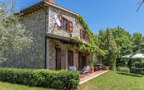 Villa Paola 6: House, Home, Shrub, Cottage, Door, Farmhouse, Estate, Garden, Yard, Villa
