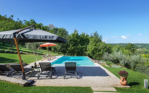 La Vecchia Pieve 8: Swimming Pool, Leisure, Outdoor Furniture, Resort, Sunlounger, Recreation, Umbrella, Shade, Garden, Eco Hotel