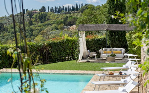 Poggio Novoli 6: Swimming Pool, Outdoor Furniture, Resort, Sunlounger, Leisure, Garden, Eco Hotel, Shade, Chaise Longue, Landscaping