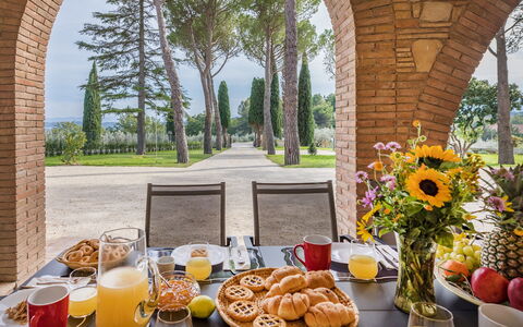 Villa Anna Elisa 8: Garden, Landscaping, Estate, Hacienda, Shade, Yard, Park, Villa, Outdoor Furniture, Walkway