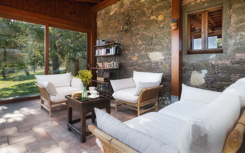 Podere Il Chiesino 8+2: Furniture, Flooring, Wood, Interior Design, Floor, Chair, Table, Ceiling, Home, Living Room