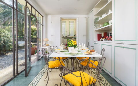 Villa Gaius 8+2: Furniture, Interior Design, Flooring, Chair, Table, Dining Room, Kitchen & Dining Room Table, Home, Floor, Room