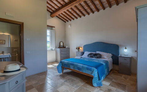 Le Colombelline 12: Furniture, Interior Design, Wall, Flooring, Floor, Ceiling, Bedroom, Bed, Room, Home
