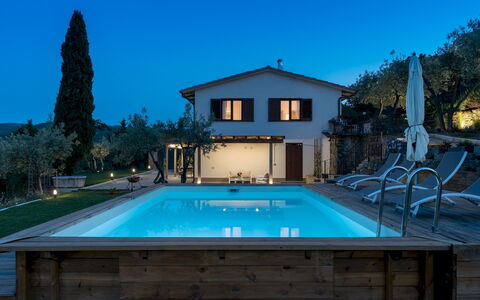 Terrazza sulla Valle 4+2: Swimming Pool, Resort, Composite Material, Thermae, Eco Hotel, Leisure, Outdoor Furniture, Hotel, Villa, Estate