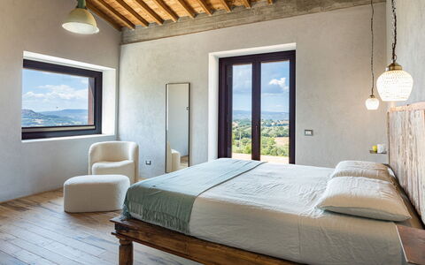 Casale the Place 6+2: Wall, Bedroom, Interior Design, Home, Bed, Bedding, Room, Bed Frame, Bed Sheet, Ceiling