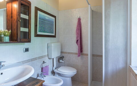 Dimora Alessandra 4: Flooring, Floor, Interior Design, Plumbing Fixture, Bathroom Sink, Sink, Bathroom, Room, Furniture, Tap