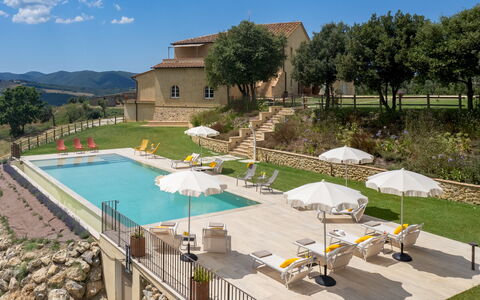 Casolare San Martino 12: Swimming Pool, Residential Area, Home, Outdoor Furniture, Estate, Human Settlement, Resort, Thermae, Villa, Sunlounger