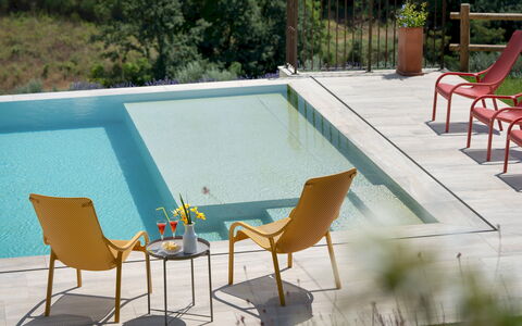 Casolare San Martino 12: Outdoor Furniture, Furniture, Chair, Swimming Pool, Shade, Eco Hotel, Patio, Resort, Outdoor Table, Sunlounger