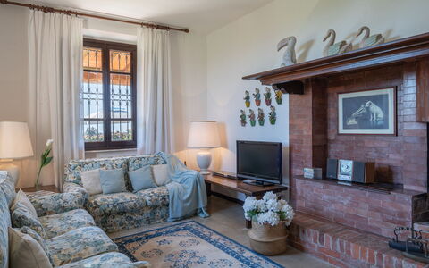 Villa ai Venti 8: Furniture, Interior Design, Couch, Flooring, Living Room, Floor, Table, Room, Home, Lighting
