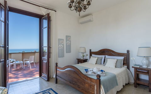 Villa ai Venti 8: Sea, Resort, Coast, Floor, Furniture, Ocean, Apartment, Coastal And Oceanic Landforms, Balcony, Chair