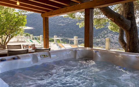 Villa Meraviglia 8: Swimming Pool, Resort, Eco Hotel, Plumbing Fixture, Deck, Jacuzzi, Shade, Hotel, Wood Stain