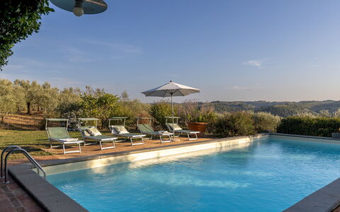 Villa Treggiaia 12+2: Swimming Pool, Resort, Eco Hotel, Estate, Villa, Outdoor Furniture, Hacienda, Sunlounger, Hotel, Landscaping
