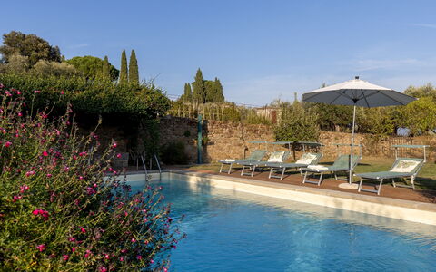 Villa Treggiaia 12+2: Shrub, Swimming Pool, Hacienda, Garden, Estate, Eco Hotel, Landscaping, Resort, Villa, Courtyard