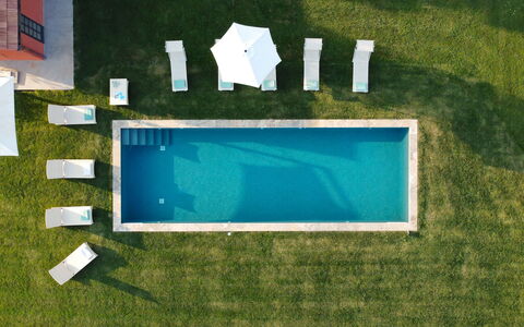 Casale Ansedonia 8+1: Swimming Pool, Lawn, Thermae, Artificial Turf, Outdoor Furniture, Yard, Landscaping, Resort, Backyard, Water Feature
