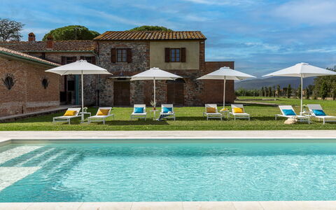 Tenuta Francigena 8: Swimming Pool, Estate, Lawn, Resort, Garden, Farmhouse, Hacienda, Villa, Landscaping, Outdoor Furniture