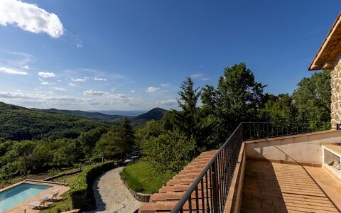 Poggio delle Lumie 6: Hill, Landscape, Hill Station, Mountain Range, Valley, Ridge, Eco Hotel, Outdoor Furniture, Mountain Village