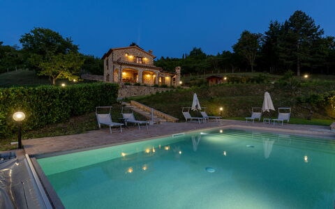 Poggio delle Lumie 6: Swimming Pool, Estate, Cottage, Eco Hotel, Hacienda, Resort, Villa, Farmhouse, Landscaping, Resort Town