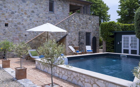 Villa Aperolli 4: Swimming Pool, Resort, House, Residential Area, Home, Outdoor Furniture, Composite Material, Door, Estate, Flowerpot