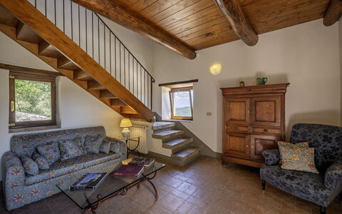 Muricciaglia 14: Furniture, Wall, Flooring, Wood, Interior Design, Floor, Home, Room, Living Room, Couch