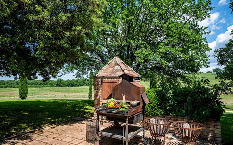 Villa le Beringhe 30: Tree, Garden, Land Lot, Lawn, Backyard, Shade, Yard, Park, Landscaping, Outdoor Structure