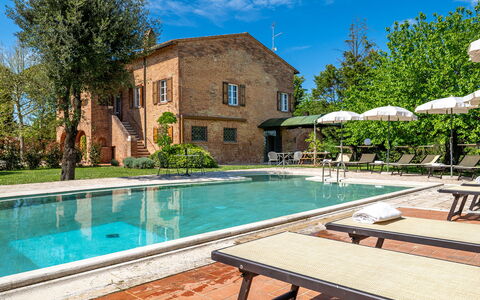 Sangiovese 14: Swimming Pool, Residential Area, Estate, Outdoor Furniture, Garden, Hacienda, Umbrella, Villa, Landscaping, Chair