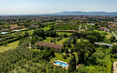 Villa Collegigliato 8: Landscape, Bird'S-Eye View, Plain, Land Lot, Estate, Aerial Photography, Plantation, Garden, Landscaping, Field