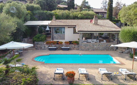 Villa Althaea 6: Swimming Pool, Resort, Thermae, Outdoor Furniture, Eco Hotel, Water Feature, Hacienda, Villa, Sunlounger, Estate