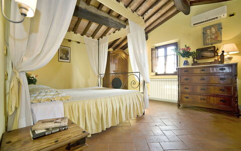 Le Rondini: Property, Room, Bedroom, Furniture, Bed, Building, Interior Design, Ceiling, Bed Sheet, Floor