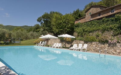 Close up of main swimming pool