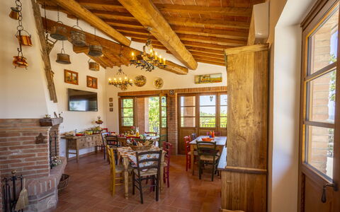 Villa Amadeo: Room, Property, Building, Beam, Floor, Ceiling, Furniture, Wood Flooring, Interior Design, Hardwood