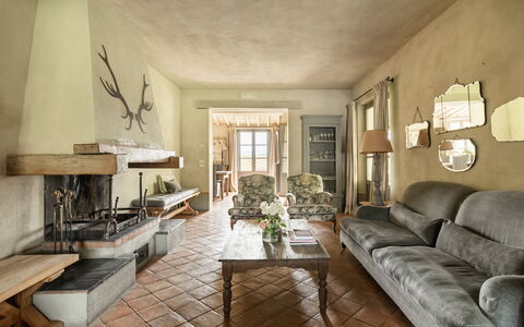 Villa Danilo: Furniture, Property, Picture Frame, Table, Couch, Wood, Plant, Building, Living Room, Interior Design