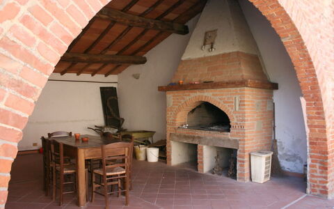 Fattoria le Chianacce: Hearth, Masonry Oven, Property, Room, Arch, Building, Fireplace, House, Brick, Real Estate